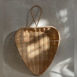 Heart-Shaped Woven Basket